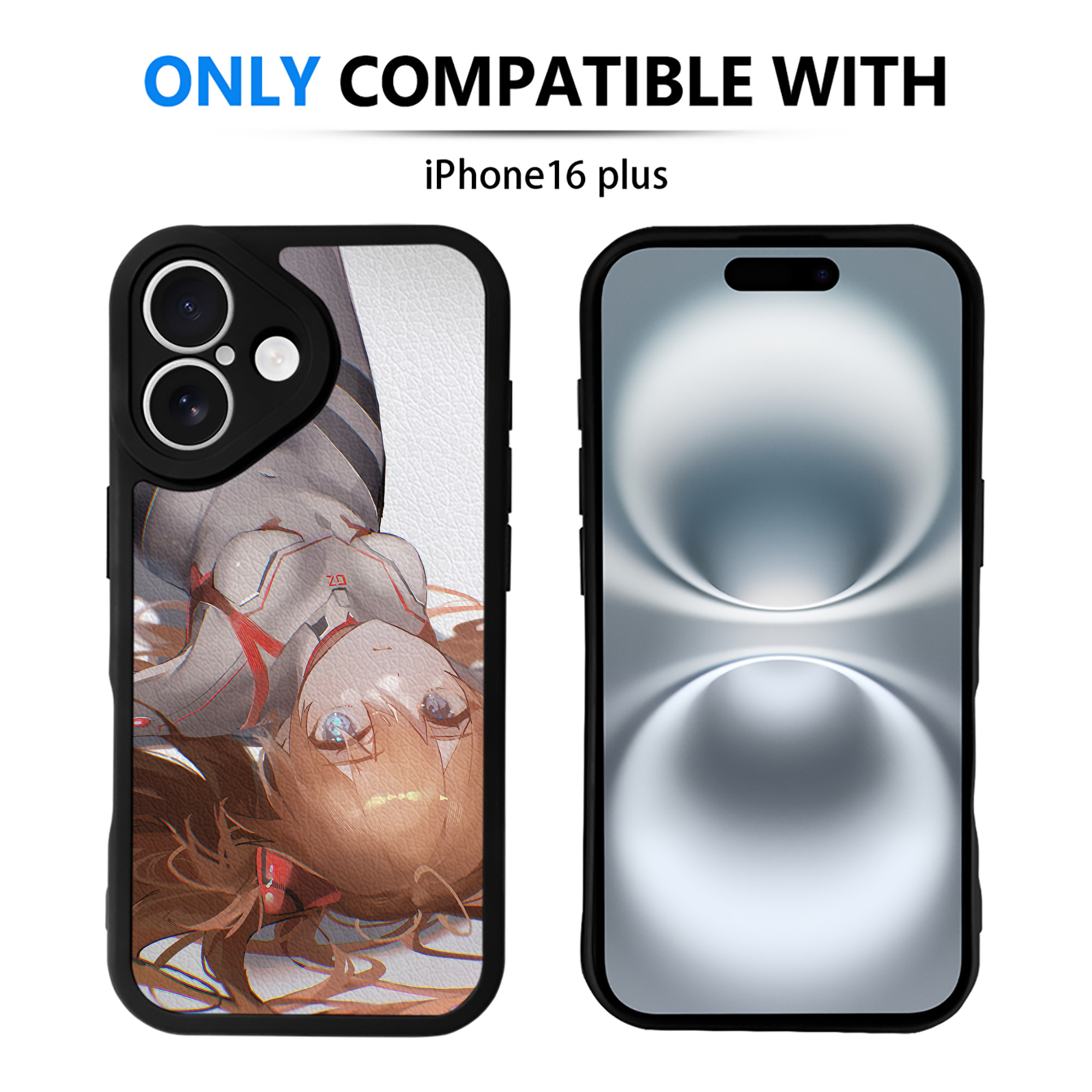 （画像用） EVA 新世紀エヴァンゲリオン 【iPhone 16シリーズ対応】シリコンスマホケース（レザー調） 材質：シリコン